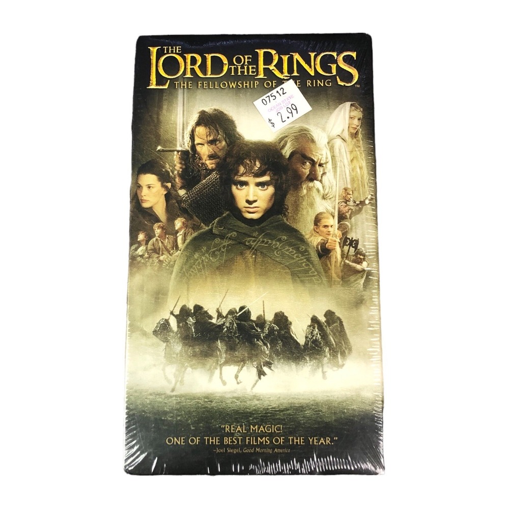 The Lord Of the Rings The‎ Fellowship of the Rings Factory Sealed VHS Tape